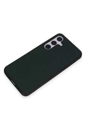 Newface Samsung Galaxy S24 Kılıf Taft Kapak - Koyu Yeşil