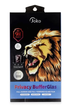 Joko Apple iPhone 15 Buffer Hayalet Cam Ekran Koruyucu - Siyah