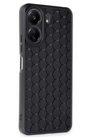 Newface Xiaomi Redmi 13C Kılıf Petek Silikon Kapak - Siyah