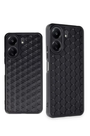 Newface Xiaomi Redmi 13C Kılıf Petek Silikon Kapak - Siyah