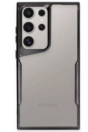 Newface Samsung Galaxy S24 Ultra Kılıf Boyi Silikon Kapak - Siyah