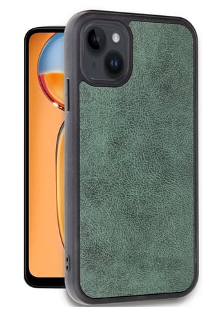 Newface Apple iPhone 14 Kılıf Aras Deri Kapak - Koyu Yeşil