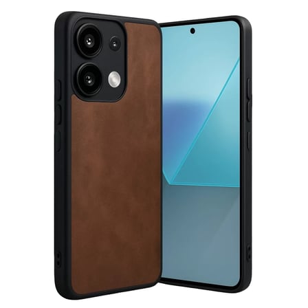 Newface Xiaomi Redmi Note 13 Pro 4G Kılıf Aras Deri Kapak - Taba
