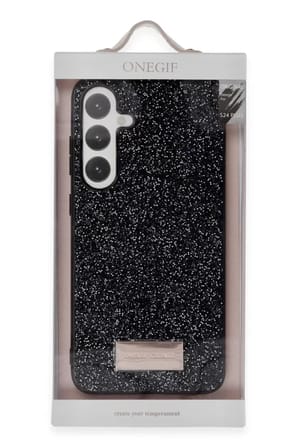 Onegif Samsung Galaxy A55 5G Bright Simli Kapak - Siyah