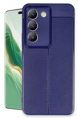 Newface Vivo V30 Lite 4G Kılıf Auto Focus Kapak - Lacivert