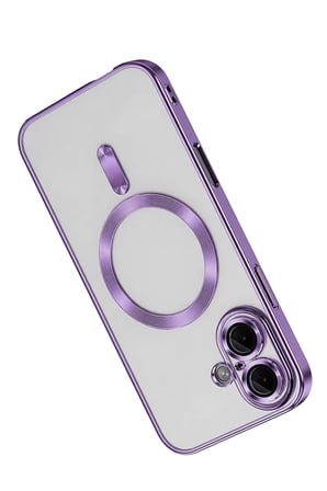 Newface Apple iPhone 16 Kılıf Kross Magneticsafe Kapak - Mor
