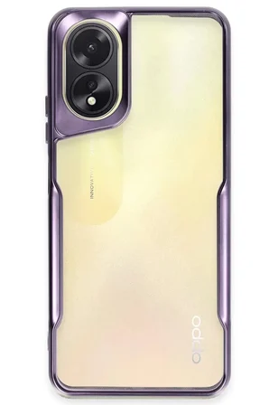 Newface Oppo A38 Kılıf Boyi Silikon Kapak - Derin Mor