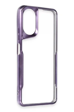 Newface Oppo A38 Kılıf Boyi Silikon Kapak - Derin Mor
