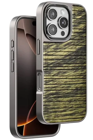 Venco Apple iPhone 16 Pro Max Wave Kapak - Koyu Kahve