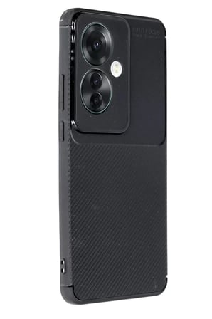 Newface Oppo Reno 11F Kılıf Auto Focus Karbon Kapak - Siyah