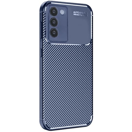 Newface Vivo V30 Lite 4G Kılıf Auto Focus Karbon Kapak - Lacivert