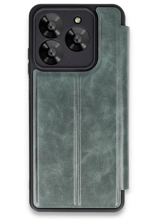 Newface General Mobile Era 30 Kılıf Flip Cover - Koyu Yeşil