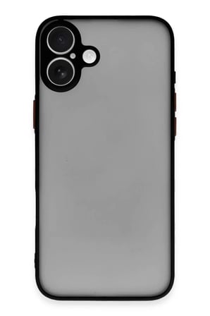 Newface Apple iPhone 16 Kılıf Montreal Silikon Kapak - Siyah