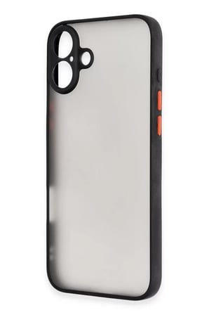 Newface Apple iPhone 16 Kılıf Montreal Silikon Kapak - Siyah