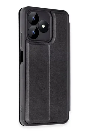 Newface Realme Note 50 4G Kılıf Flip Cover - Siyah