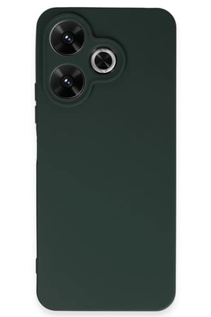 Newface Xiaomi Redmi 13 4G Kılıf First Silikon - Koyu Yeşil
