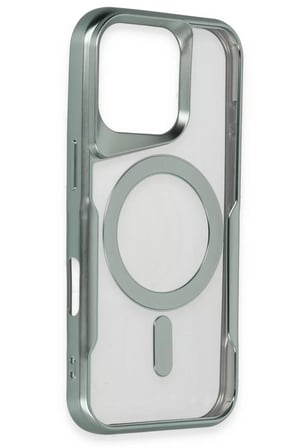 Newface Apple iPhone 16 Pro Max Kılıf Boyi Magsafe Silikon Kapak - Derin Mor