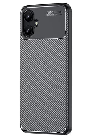 Newface Samsung Galaxy A06 Kılıf Auto Focus Karbon Kapak - Siyah