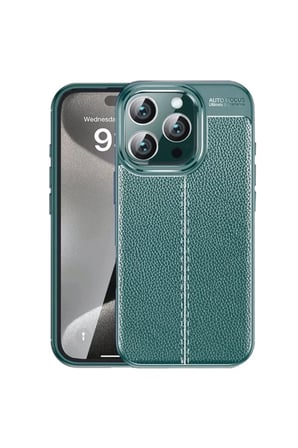 Newface Apple iPhone 16 Pro Kılıf Auto Focus Kapak - Koyu Yeşil