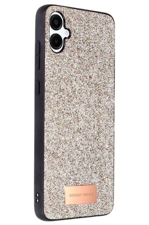 Onegif Samsung Galaxy A06 Bright Simli Kapak - Gold
