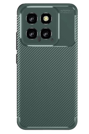 Newface Xiaomi Mi 14T Kılıf Auto Focus Karbon Kapak - Koyu Yeşil