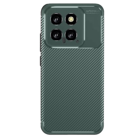 Newface Xiaomi Mi 14T Kılıf Auto Focus Karbon Kapak - Koyu Yeşil