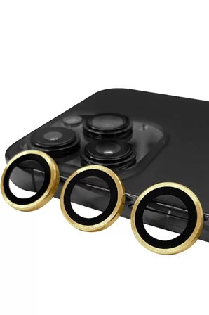 Newface Apple iPhone 13 Pro Max Raze Metal Kamera Lens - Gold