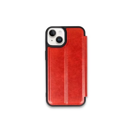 Newface Apple iPhone 15 Kılıf Flip Cover - Kırmızı