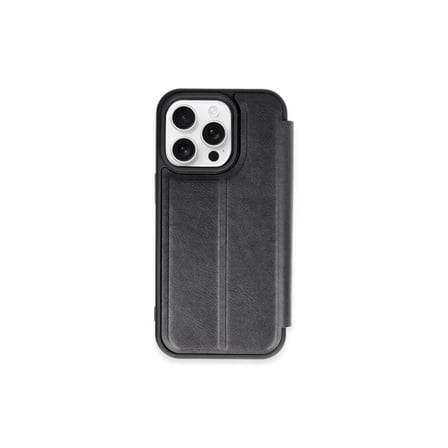 Newface Apple iPhone 15 Pro Max Kılıf Flip Cover - Siyah