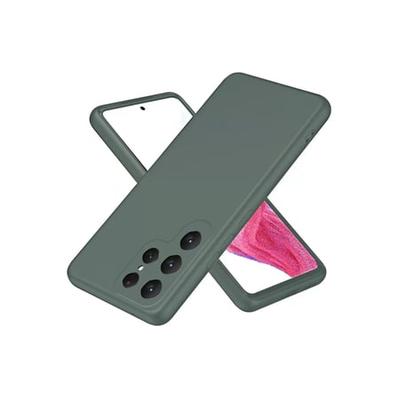 Newface Samsung Galaxy S25 Ultra Kılıf First Silikon - Koyu Yeşil