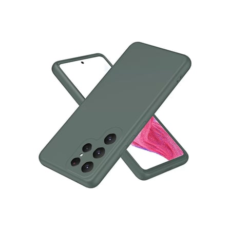 Newface Samsung Galaxy S25 Ultra Kılıf First Silikon - Koyu Yeşil