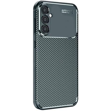 Newface Samsung Galaxy S25 Plus Kılıf Auto Focus Karbon Kapak - Koyu Yeşil