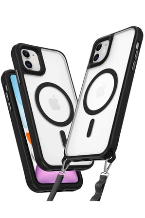 Newface Apple iPhone 11 Kılıf Enka Magsafe Silikon Kılıf - Siyah