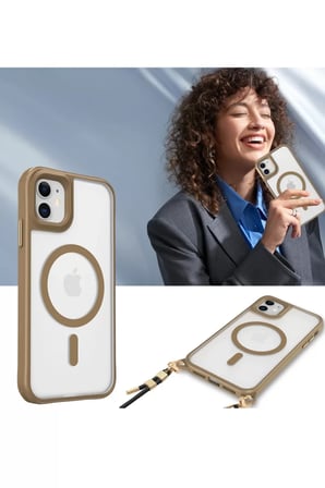 Newface Apple iPhone 11 Kılıf Enka Magsafe Silikon Kılıf - Siyah
