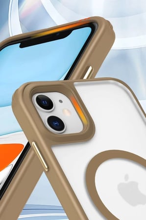 Newface Apple iPhone 11 Kılıf Enka Magsafe Silikon Kılıf - Siyah