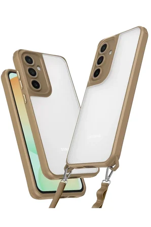 Newface Samsung Galaxy A36 Kılıf Penta Silikon Kılıf - Çöl Titanyum