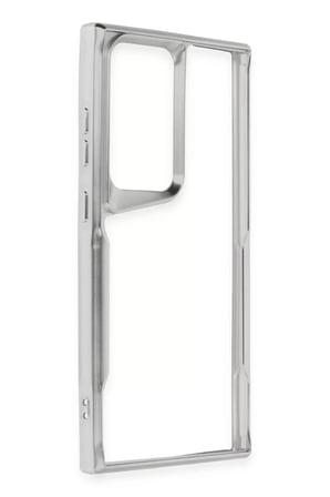 Newface Samsung Galaxy S25 Ultra Kılıf Boyi Silikon Kapak - Gümüş