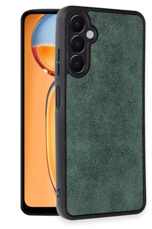Newface Samsung Galaxy A26 Kılıf Aras Deri Kapak - Koyu Yeşil