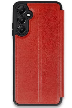 Newface Samsung Galaxy A36 Kılıf Flip Cover - Kırmızı