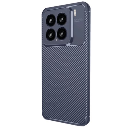 Newface Xiaomi Mi 15 Kılıf Auto Focus Karbon Kapak - Lacivert