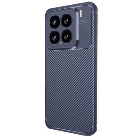 Newface Xiaomi Mi 15 Kılıf Auto Focus Karbon Kapak - Lacivert