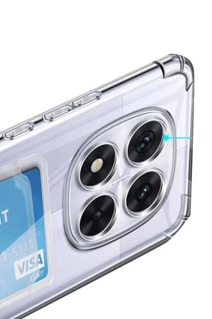 Newface Xiaomi Redmi Note 14 Pro 5G Kılıf Kart Şeffaf Silikon - Şeffaf