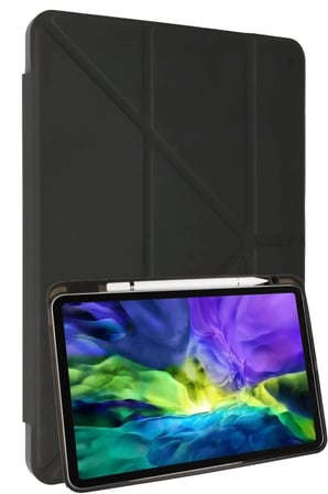 Newface Samsung Galaxy P610 Tab S6 Lite 10.4 Kılıf Kalemlikli Mars Tablet Kılıfı - Koyu Gri