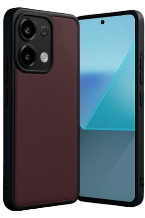 Newface Xiaomi Redmi Note 13 4G Kılıf Aras Deri Kapak - Bordo