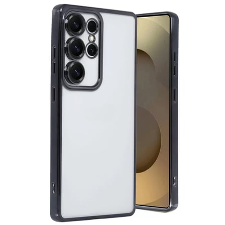 Newface Samsung Galaxy S25 Ultra Kılıf Razer Lensli Silikon - Siyah