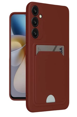Newface Samsung Galaxy A16 5G Kılıf Kelvin Kartvizitli Silikon - Bordo