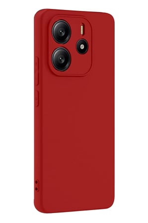 Newface Xiaomi Redmi Note 14 4G Kılıf First Silikon - Kırmızı