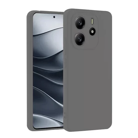 Newface Xiaomi Redmi Note 14 4G Kılıf First Silikon - Gri
