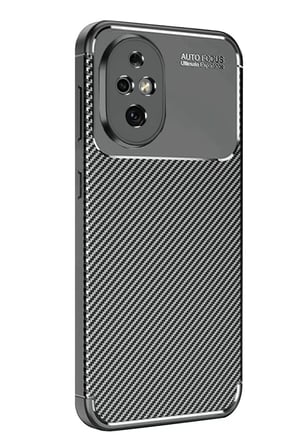 Newface Honor 200 Kılıf Auto Focus Karbon Kapak - Siyah