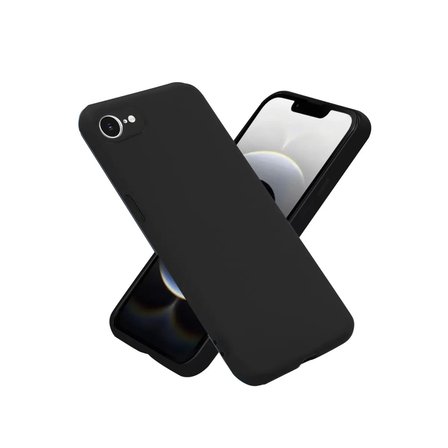 Newface Apple iPhone 16E Kılıf First Silikon - Siyah